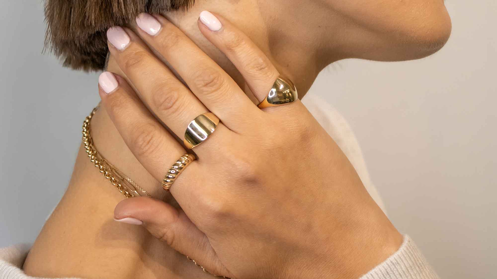 Signet and Domed Gold Rings | Lisa Robin