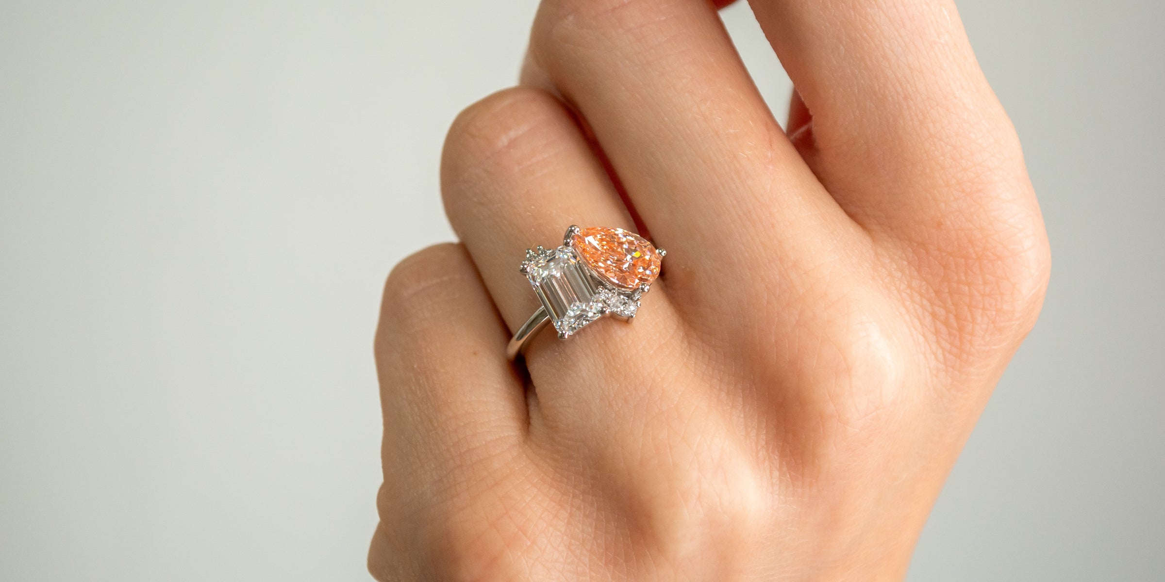 The Lyric Pink Diamond Engagement Ring | Lisa Robin