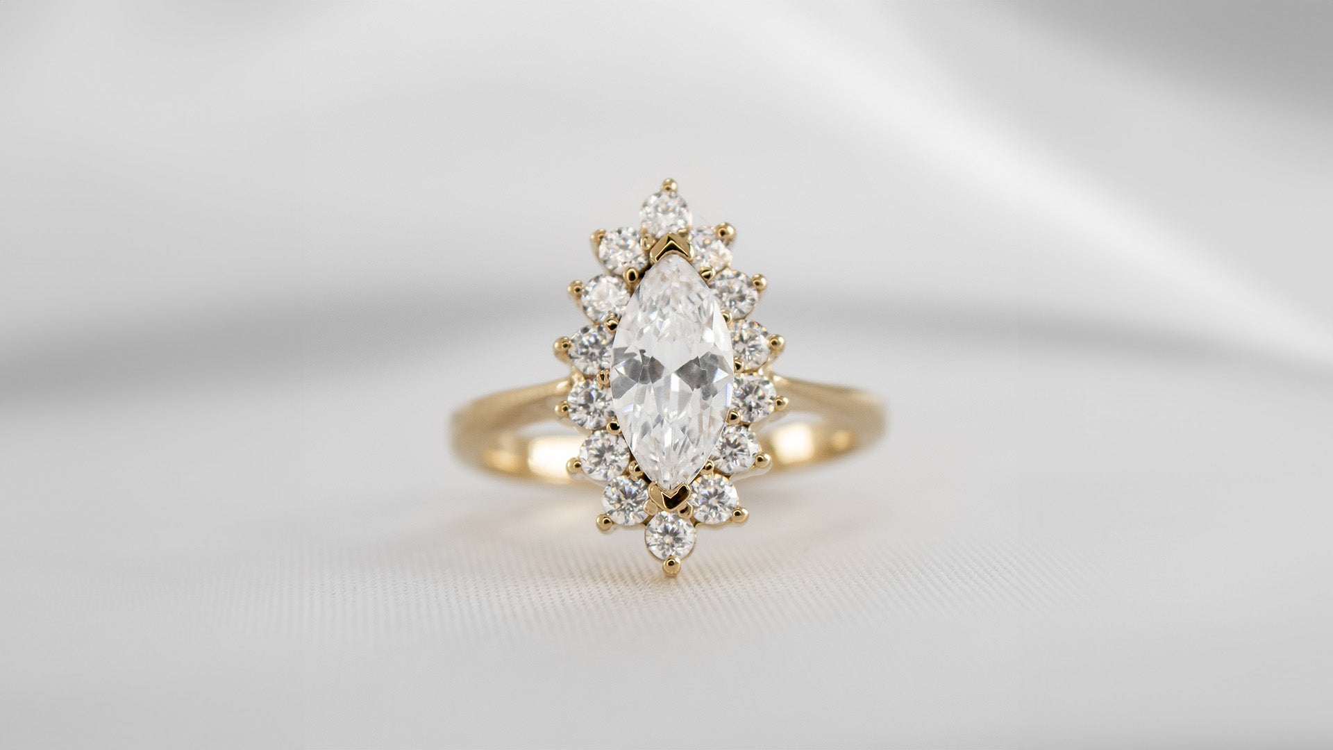 Marquise Diamond Engagement Rings - Lisa Robin