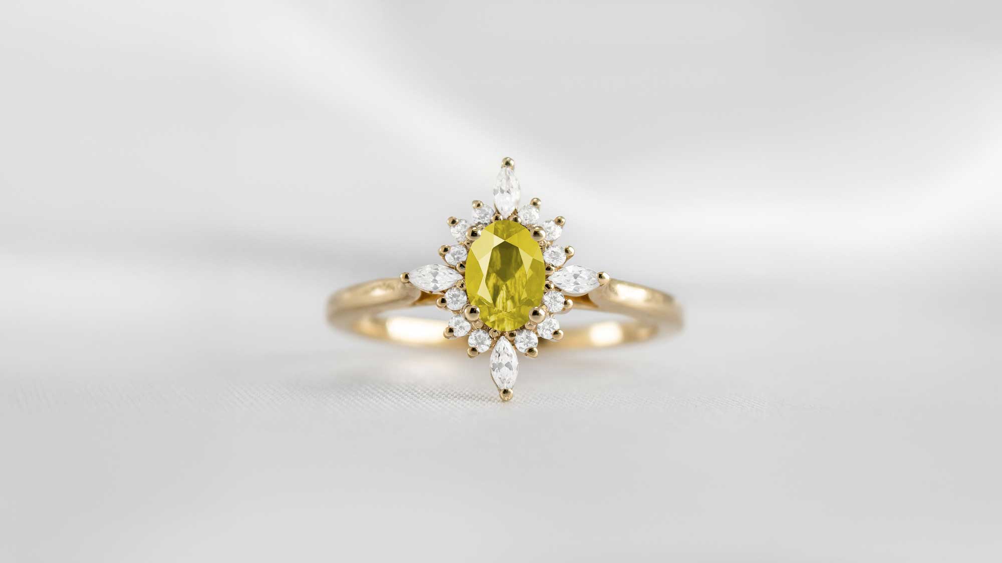 The Revel yellow diamond engagement ring | Lisa Robin