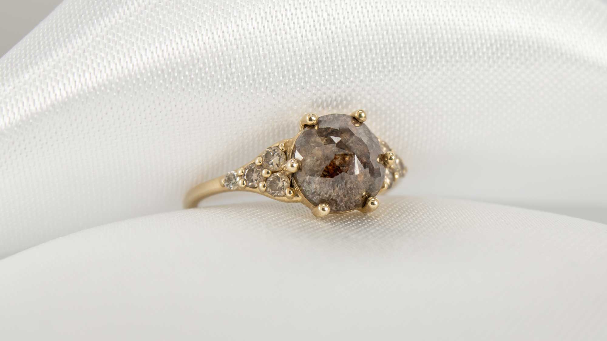 Parker Rustic Diamond Engagement Ring | Lisa Robin