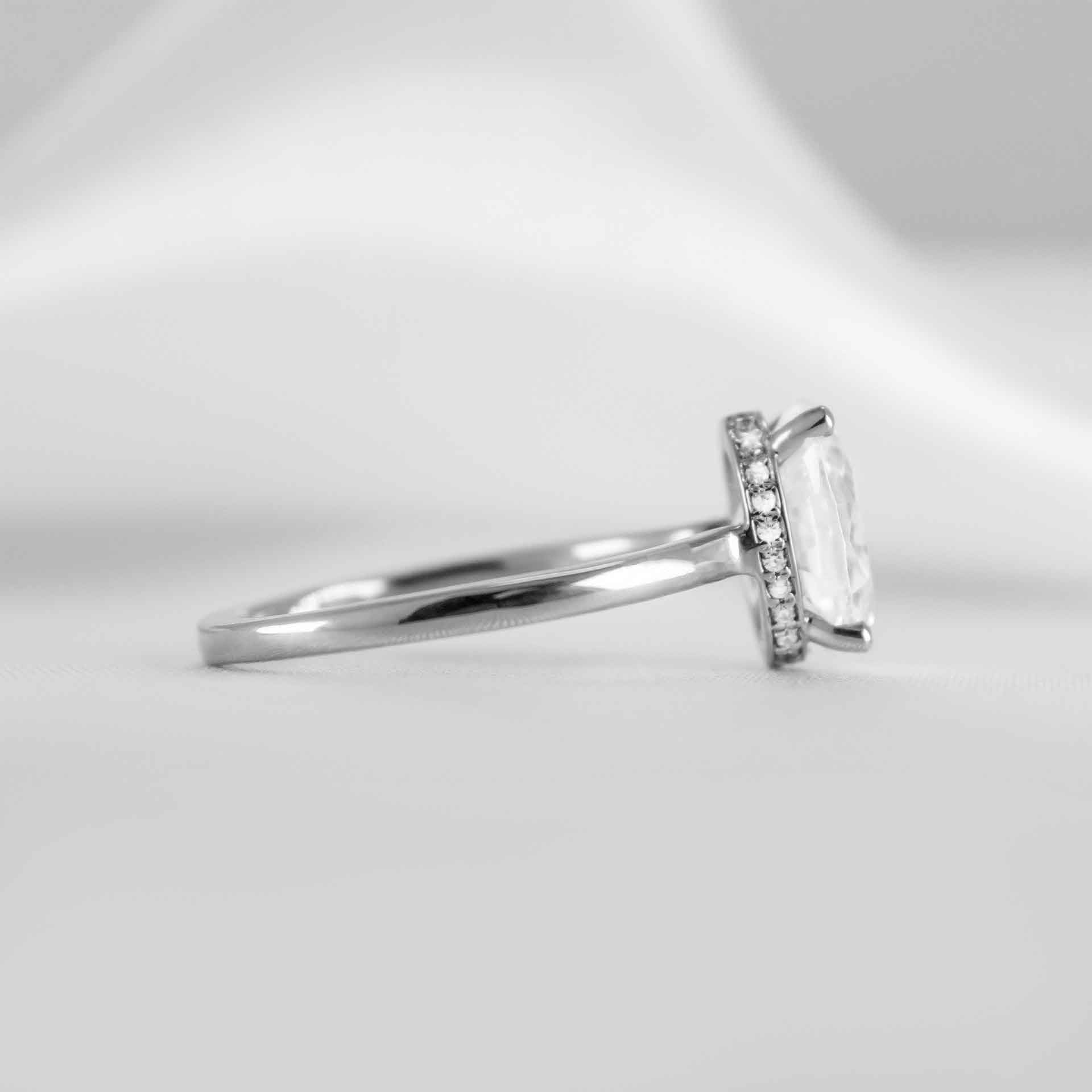 The Casey Hidden Halo Diamond Engagement Ring
