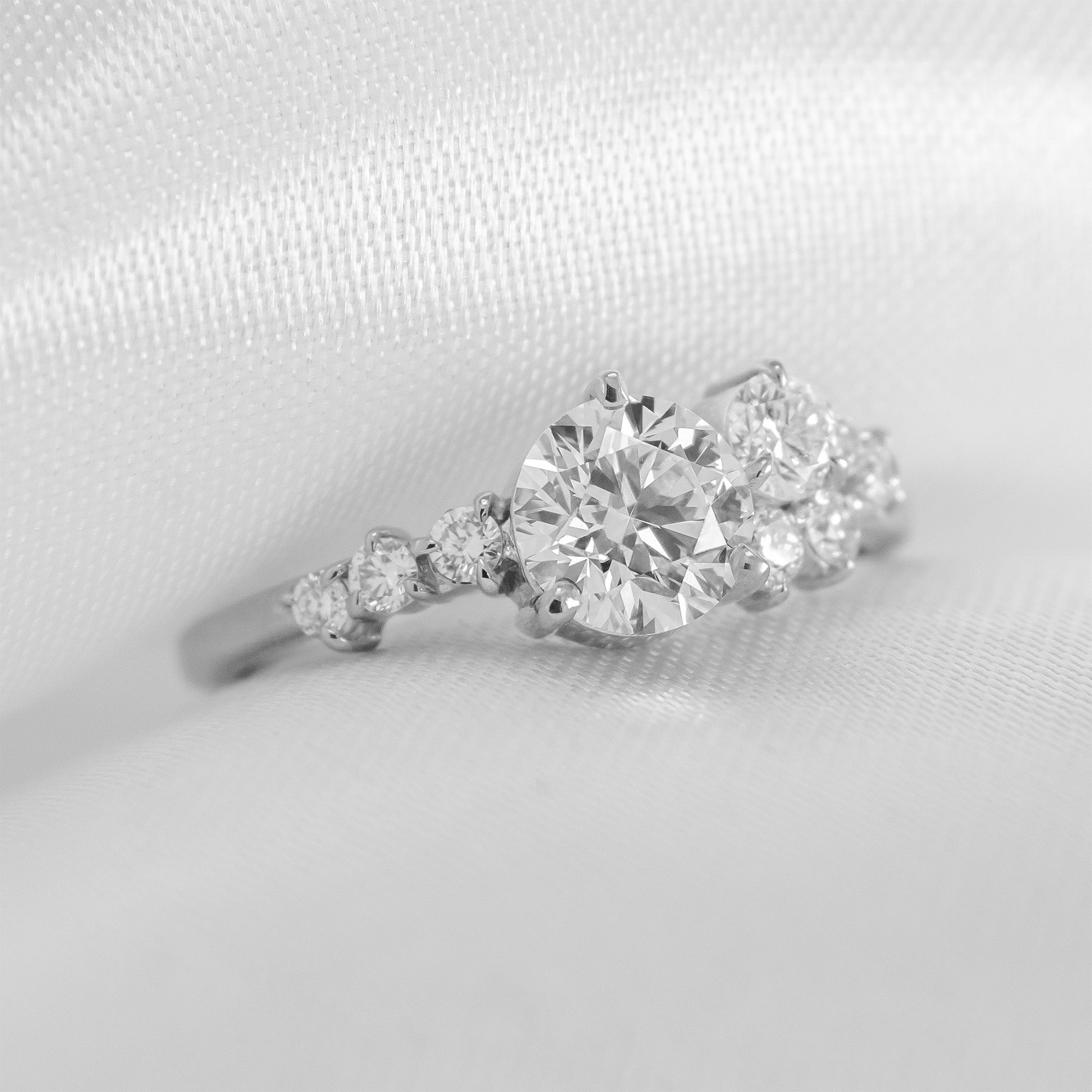 The Chloe Diamond Cluster Engagement Ring