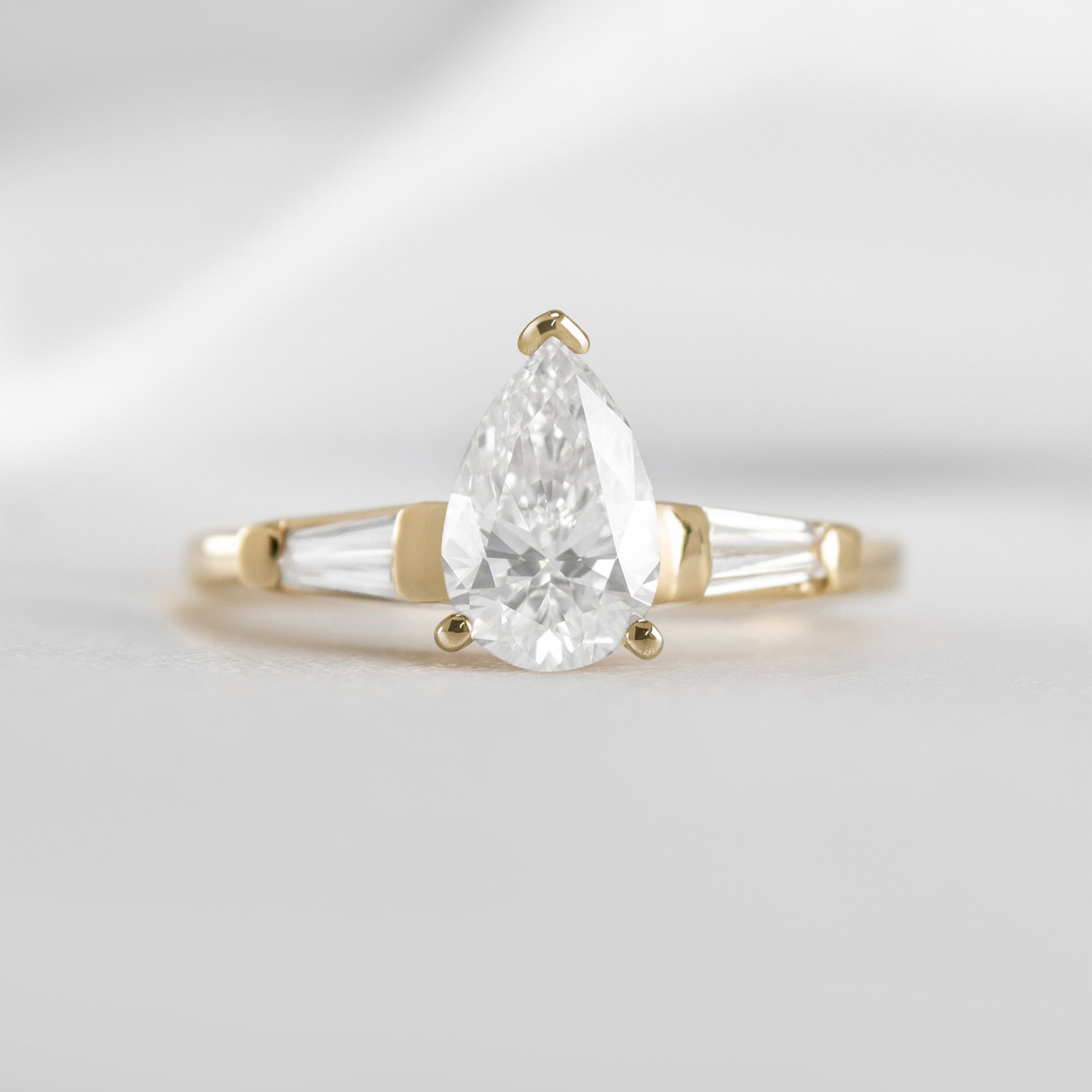 The Devon Three Stone Engagement Ring