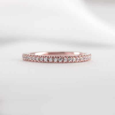 The Ellen Diamond Wedding Ring - Lisa Robin#color_18k-rose-gold