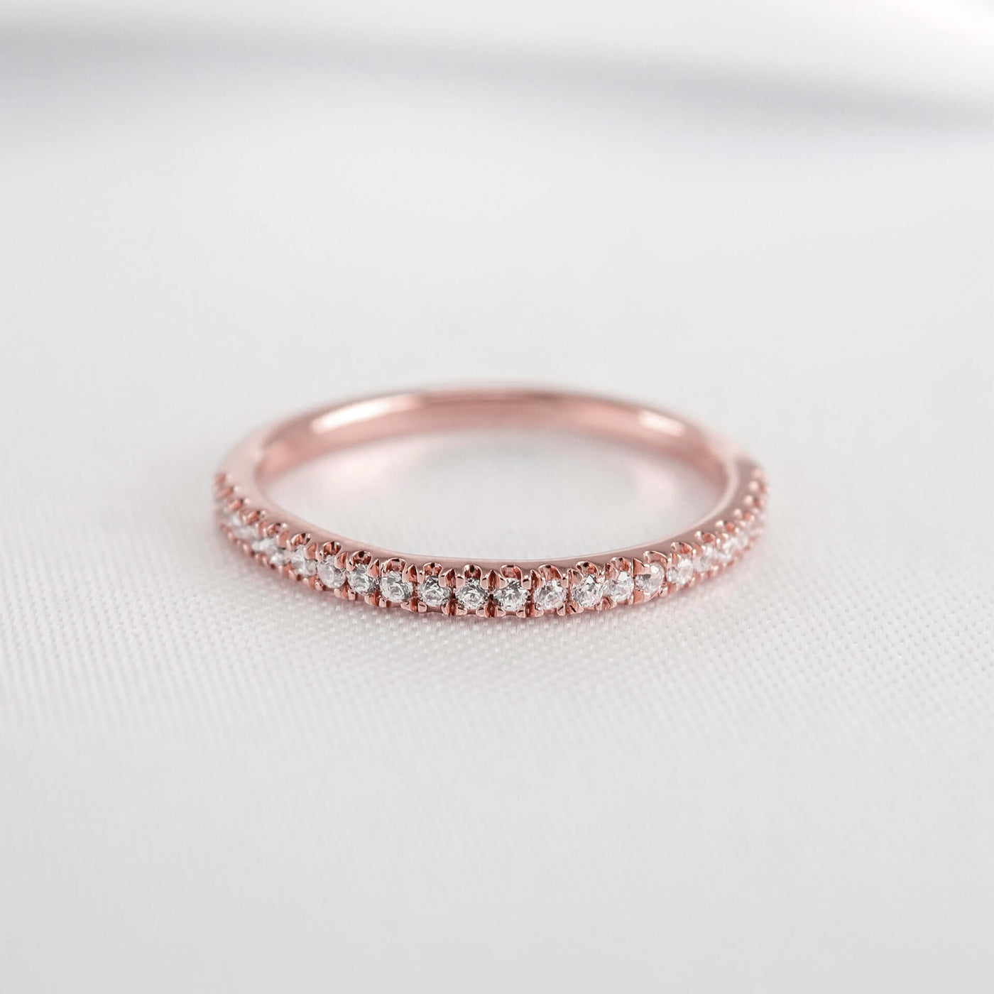 The Ellen Diamond Wedding Ring - Lisa Robin#color_18k-rose-gold