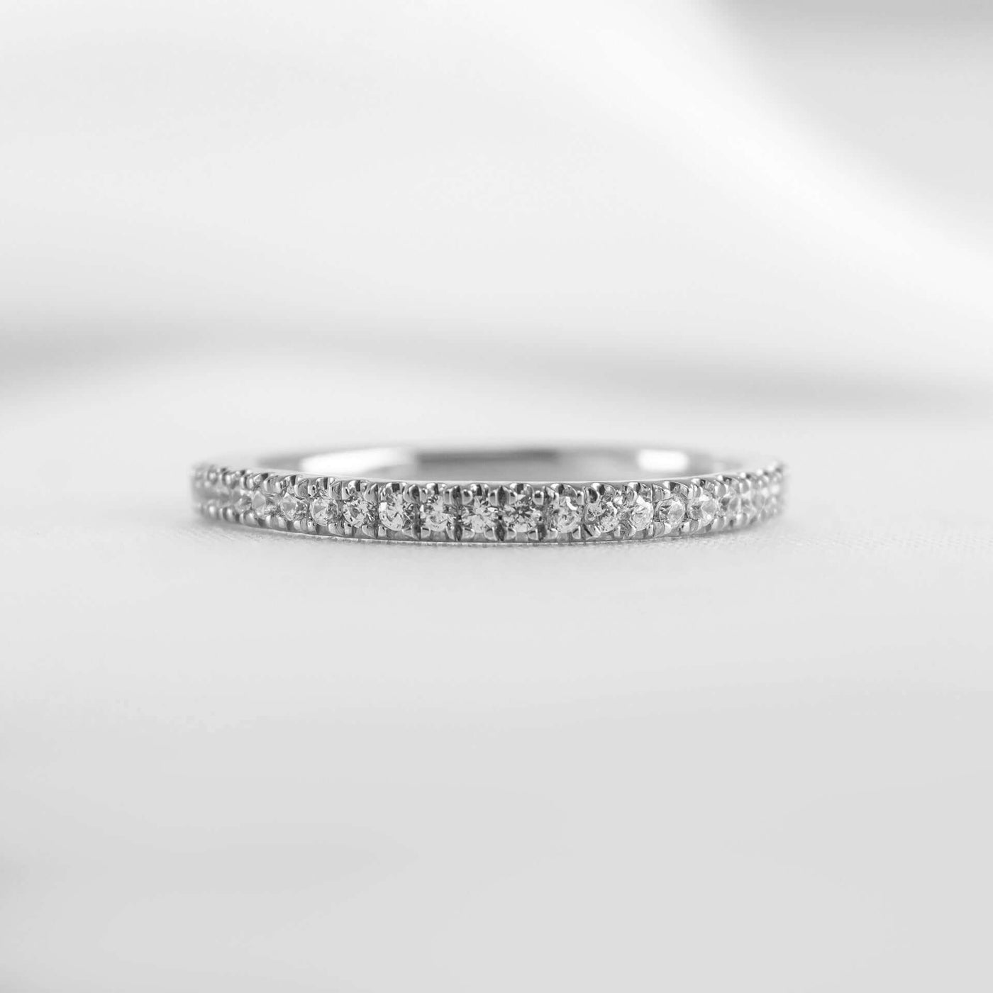 The Ellen Diamond Wedding Ring - Lisa Robin#color_10k-white-gold