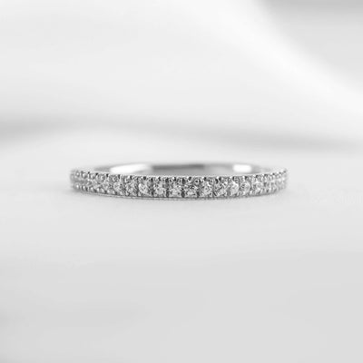 The Ellen Diamond Wedding Ring - Lisa Robin#color_18k-white-gold