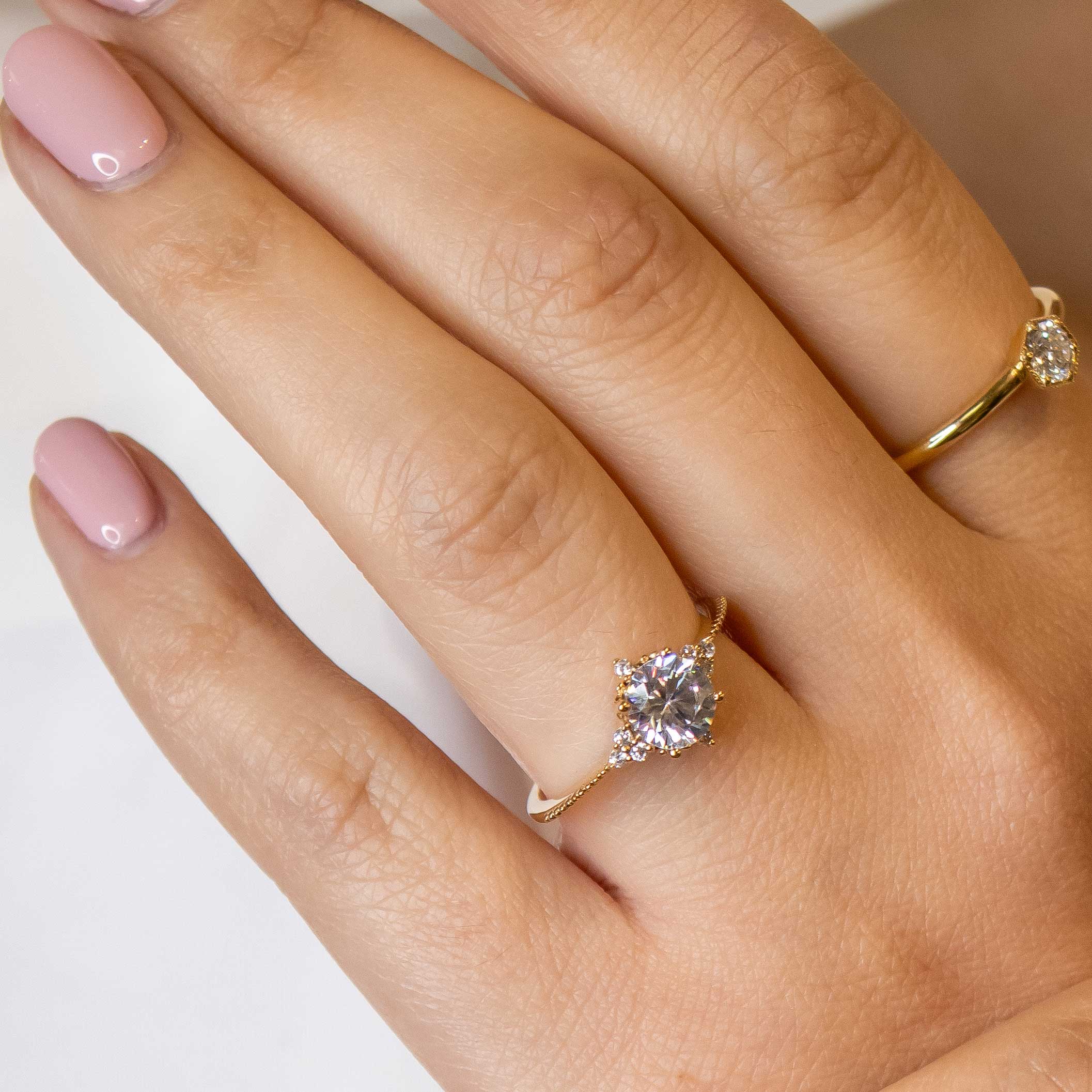 The Galaxy Diamond Engagement Ring