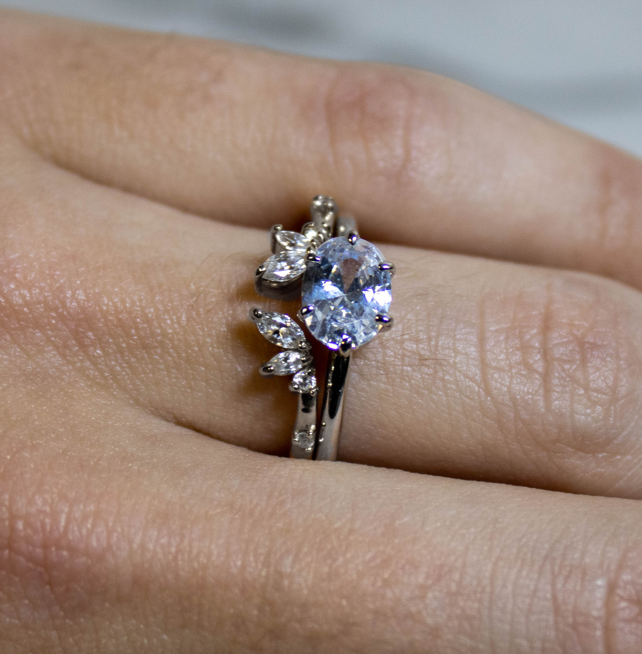 The Claire Marquise Diamond Open Wedding Ring