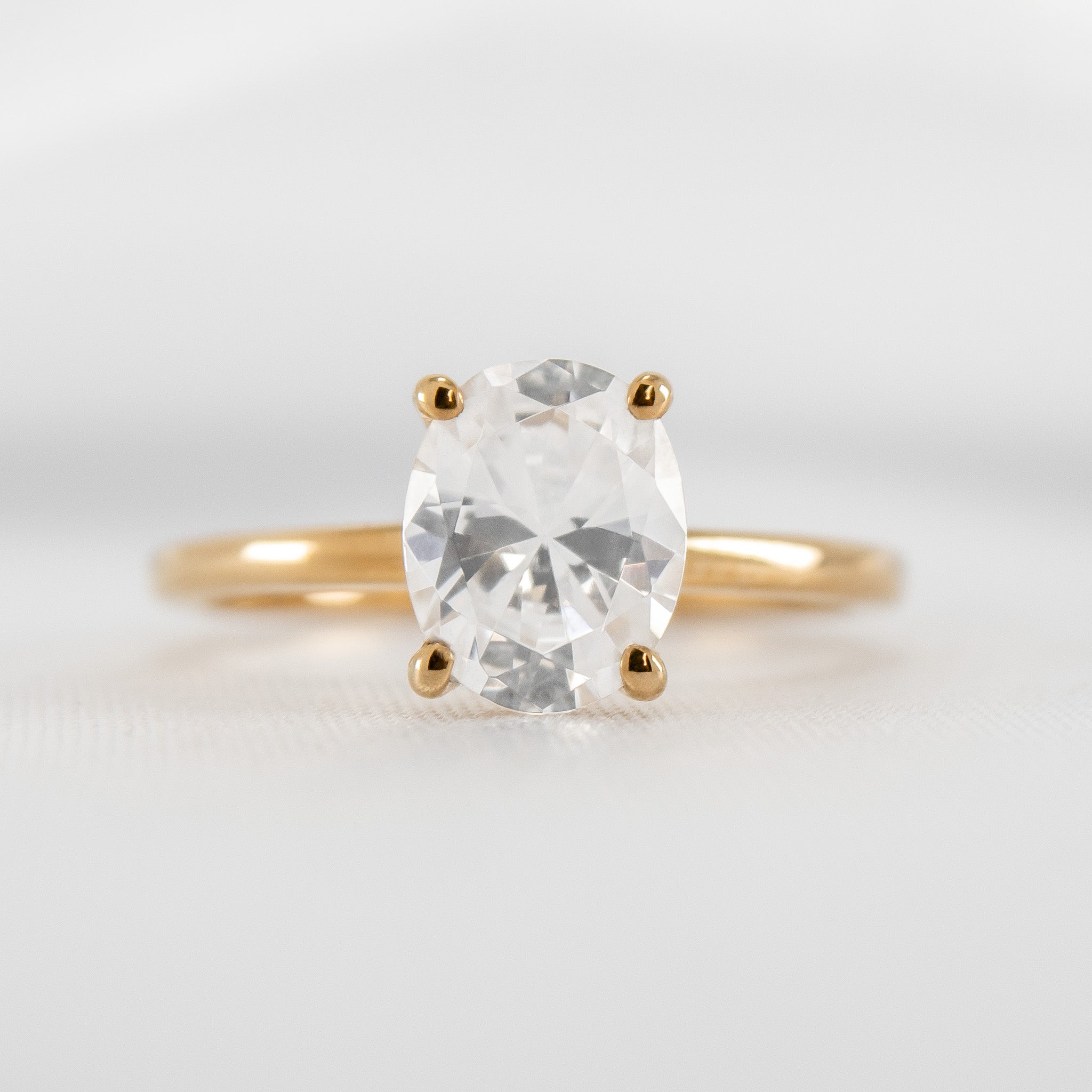 Shown in 1.5 carat Diamond* The Olivia Diamond Solitaire Engagement Ring | Lisa Robin#color_14k-yellow-gold