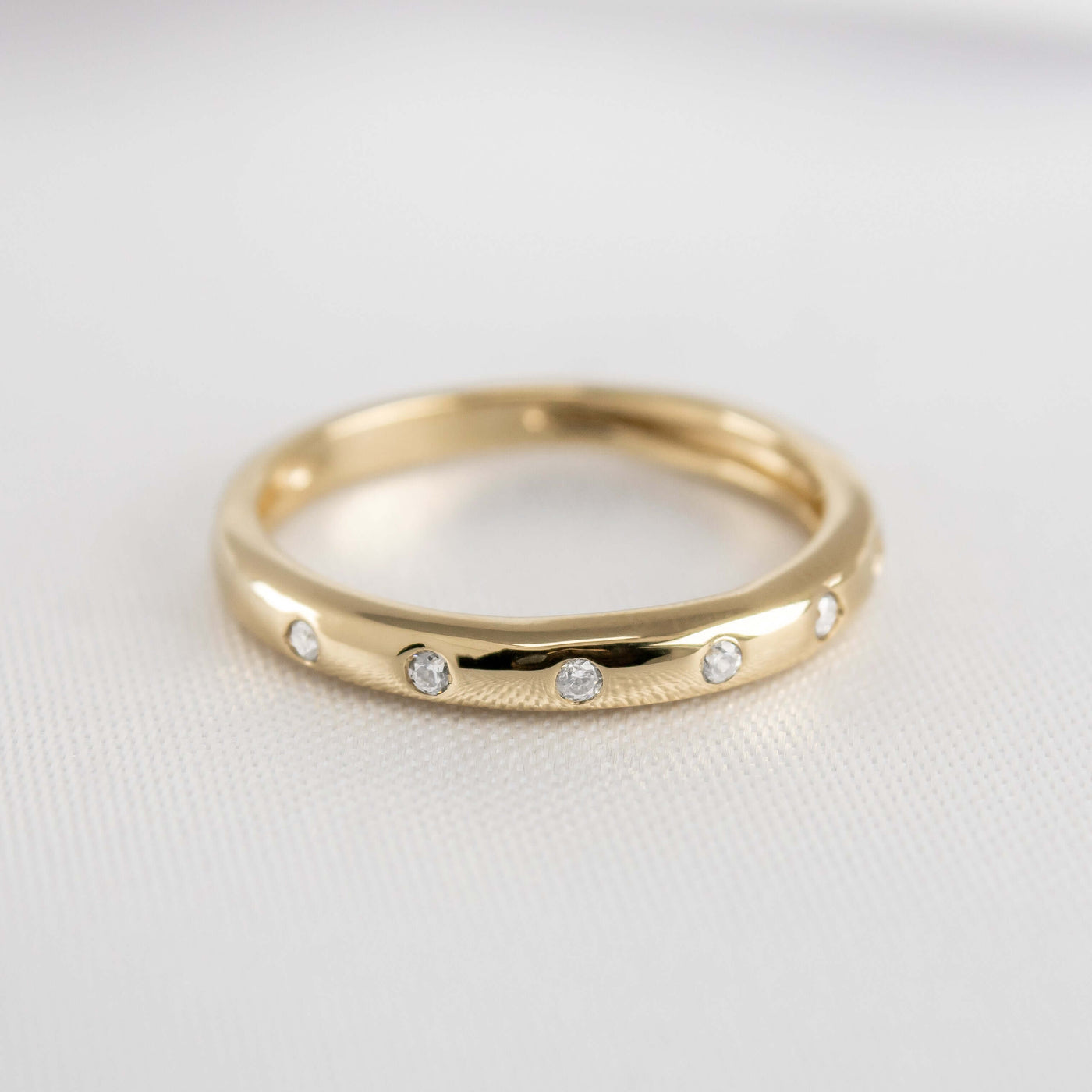 The Reese Diamond Dome Wedding Ring