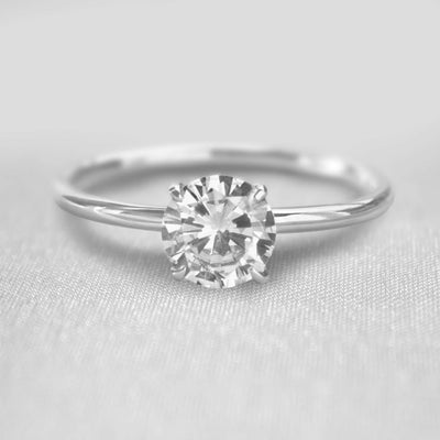 Shown in 1.0 Carat * The Olivia Diamond Solitaire Ring - Lisa Robin#shape_round