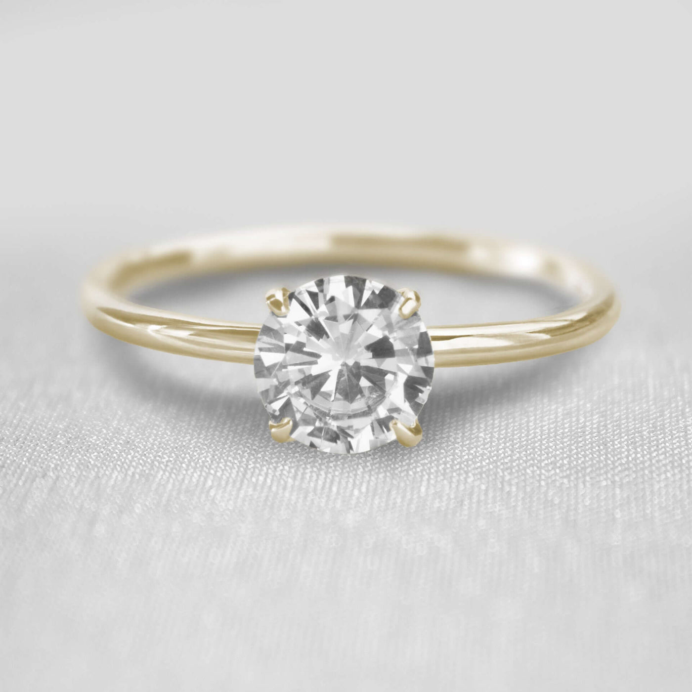Shown in 1.0 Carat * The Olivia Diamond Solitaire Ring - Lisa Robin#shape_round