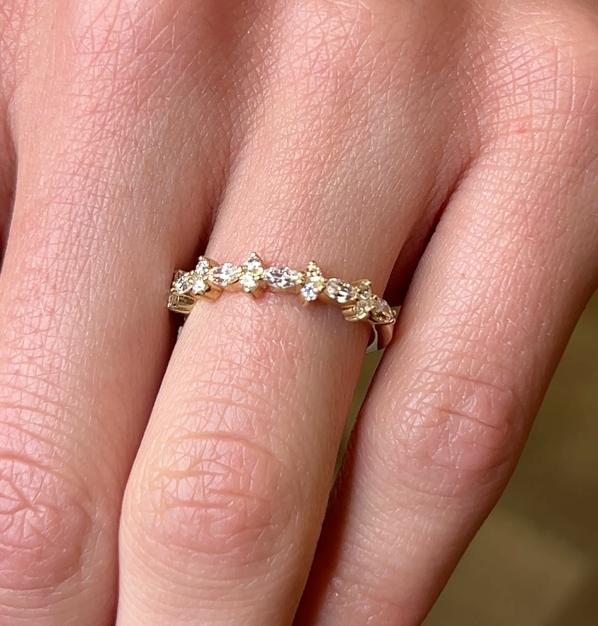 The Tara Marquise Diamond Wedding Ring