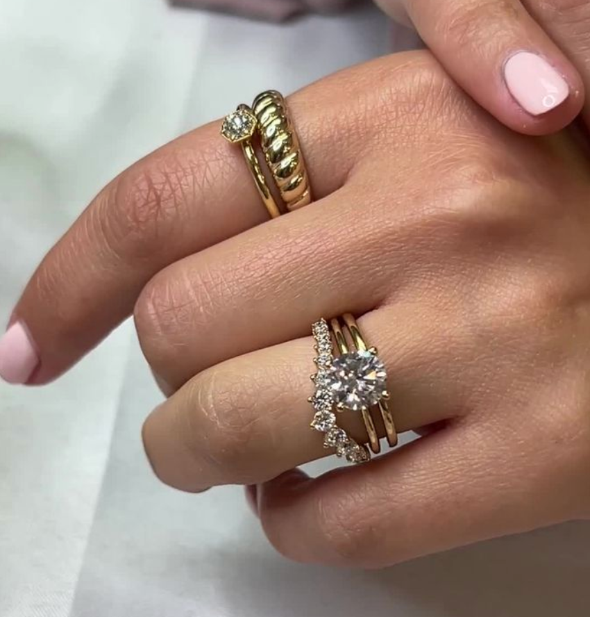 The Jamie Dome Wedding Ring