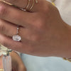 The Portia Oval Distance Diamond Engagement Ring | Lisa Robin