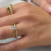 The Allison styled with the Maria Diamond Twist wedding ring | Lisa Robin