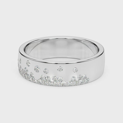 The Jordan Scatter Diamond Wedding Ring | Lisa Robin#color_14k-white-gold