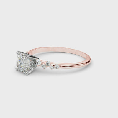 Shown in 1.25 carat * The Polaris Diamond Engagement Ring | Lisa Robin#shape_princess