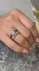 Leila twist diamond engagement ring with Teagan five stone diamond wedding ring and Taryn floating seven stone diamond wedding ring | Lisa Robin
