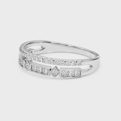 The Rene Diamond Wedding Ring | Lisa Robin#color_14k-white-gold