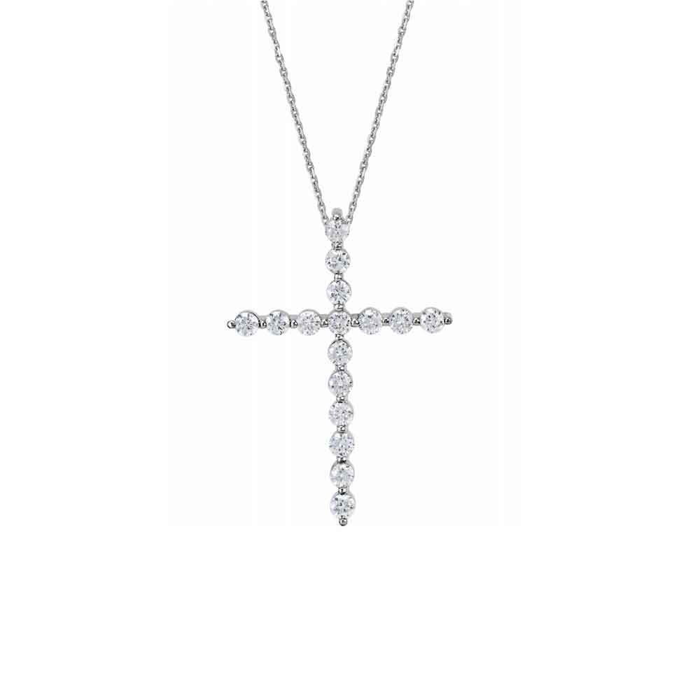 Gold Diamond Cross Necklace - Lisa Robin