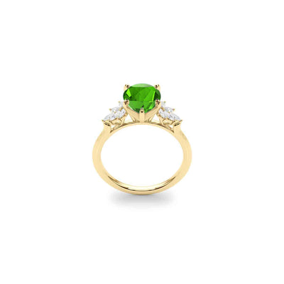 The Anna Emerald Cluster Engagement Ring | Lisa Robin