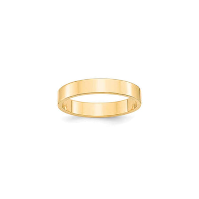 The Austin Gold Flat Wedding Ring - Lisa Robin