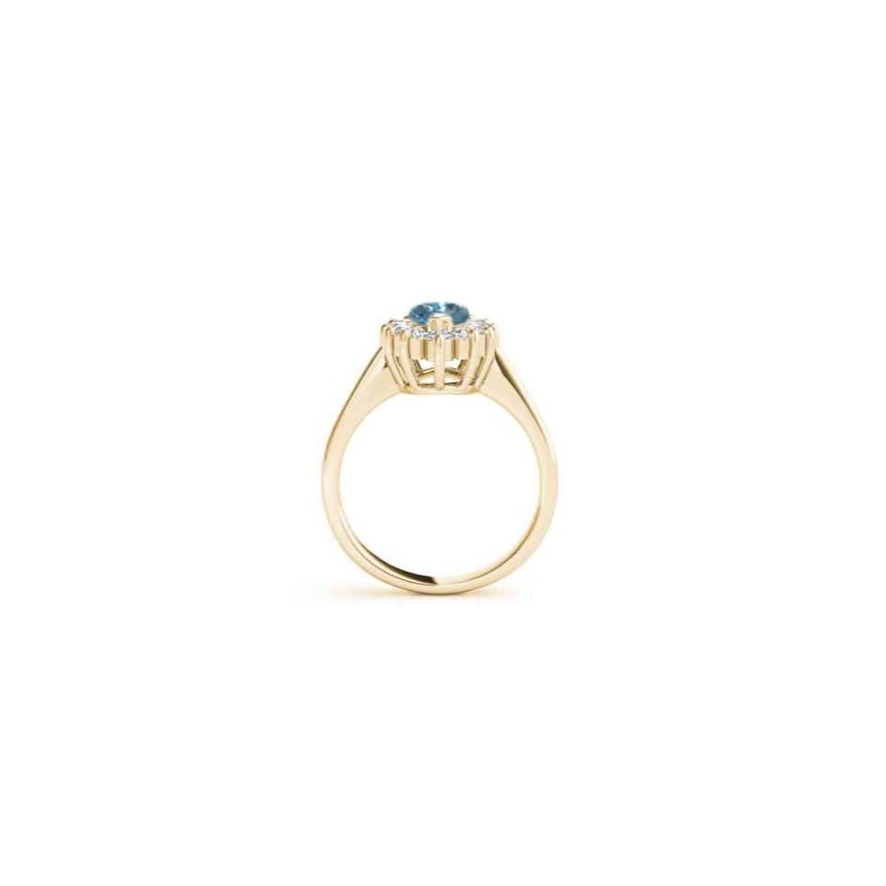 The Hadley Marquise Aquamarine Engagement Ring - Lisa Robin
