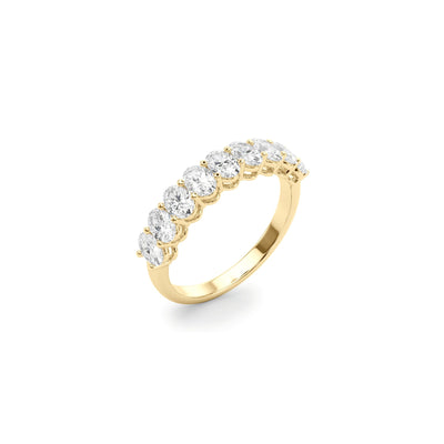 The Harper 7 Stone Oval Diamond Wedding Ring - Lisa Robin