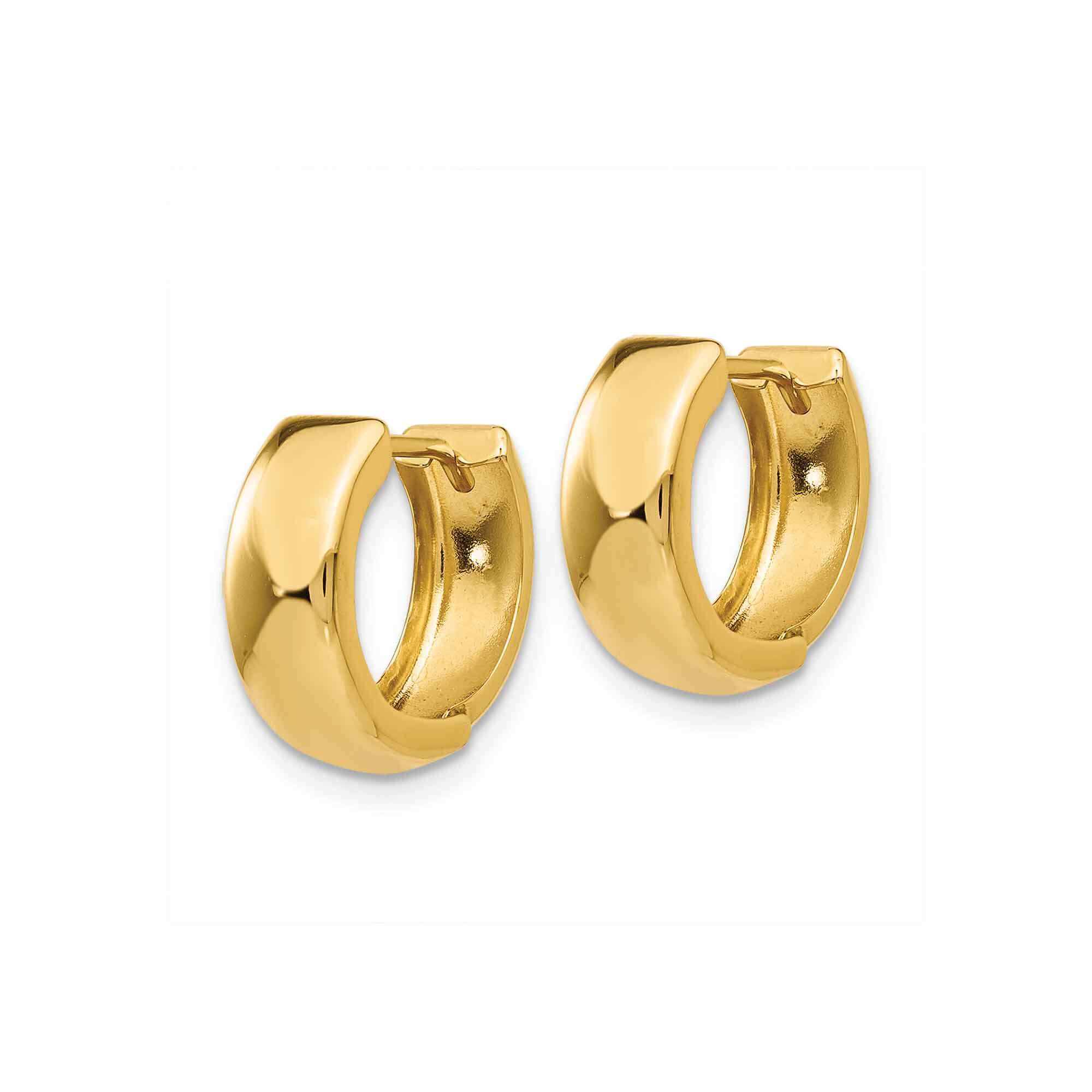 Gold Chunky Huggie Hoop Earrings - Lisa Robin