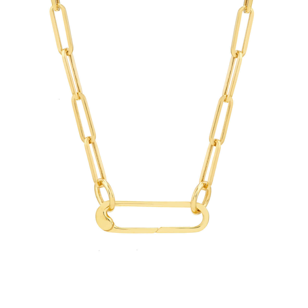 Oval Push Lock Necklace | Lisa Robin