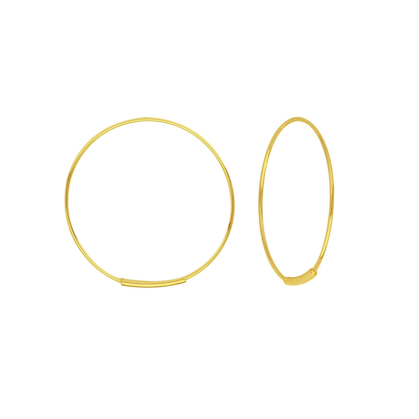 Shown in 40mm * Endless 14K Gold Hoops#size_40mm