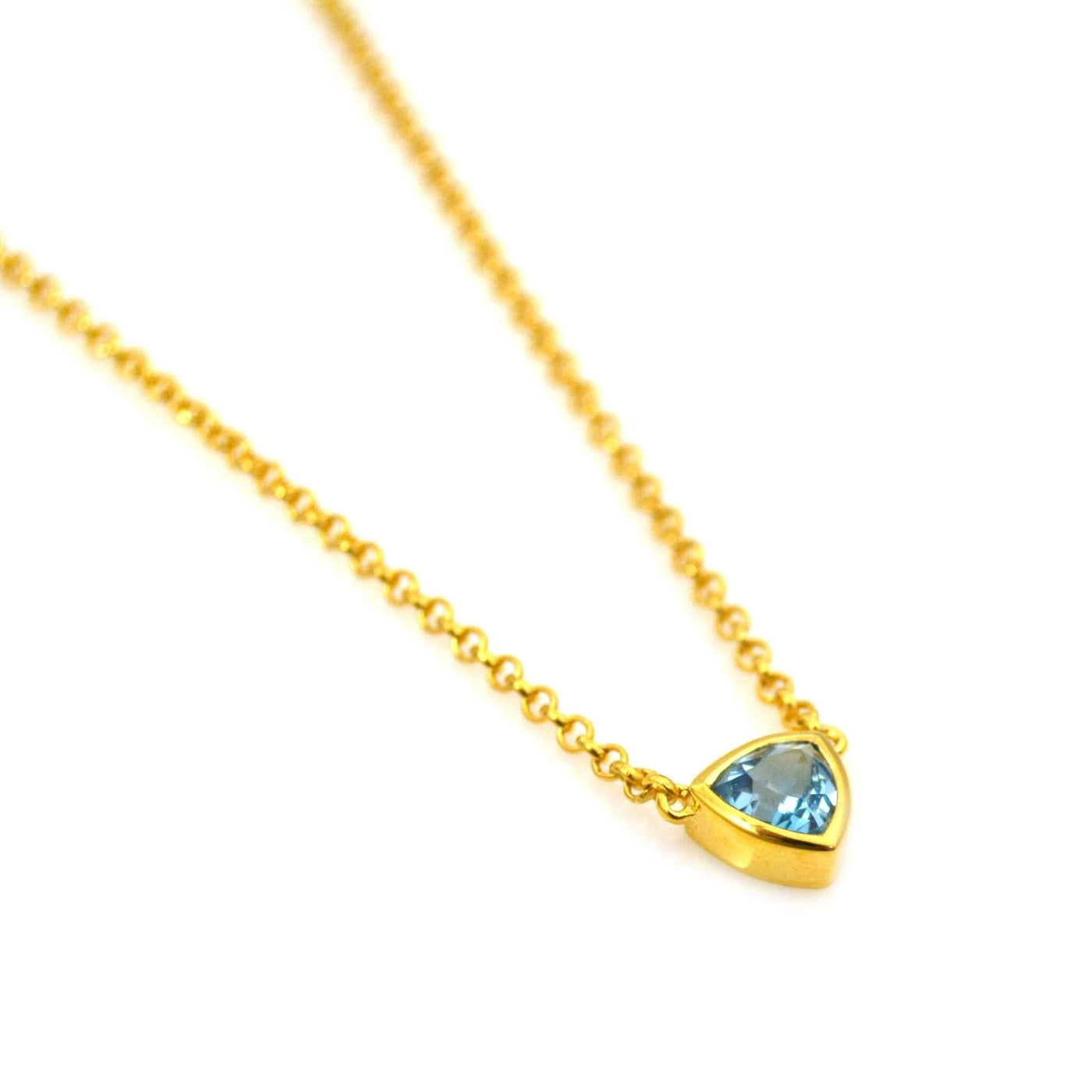 Trillion Gemstone Necklace| Lisa Robin