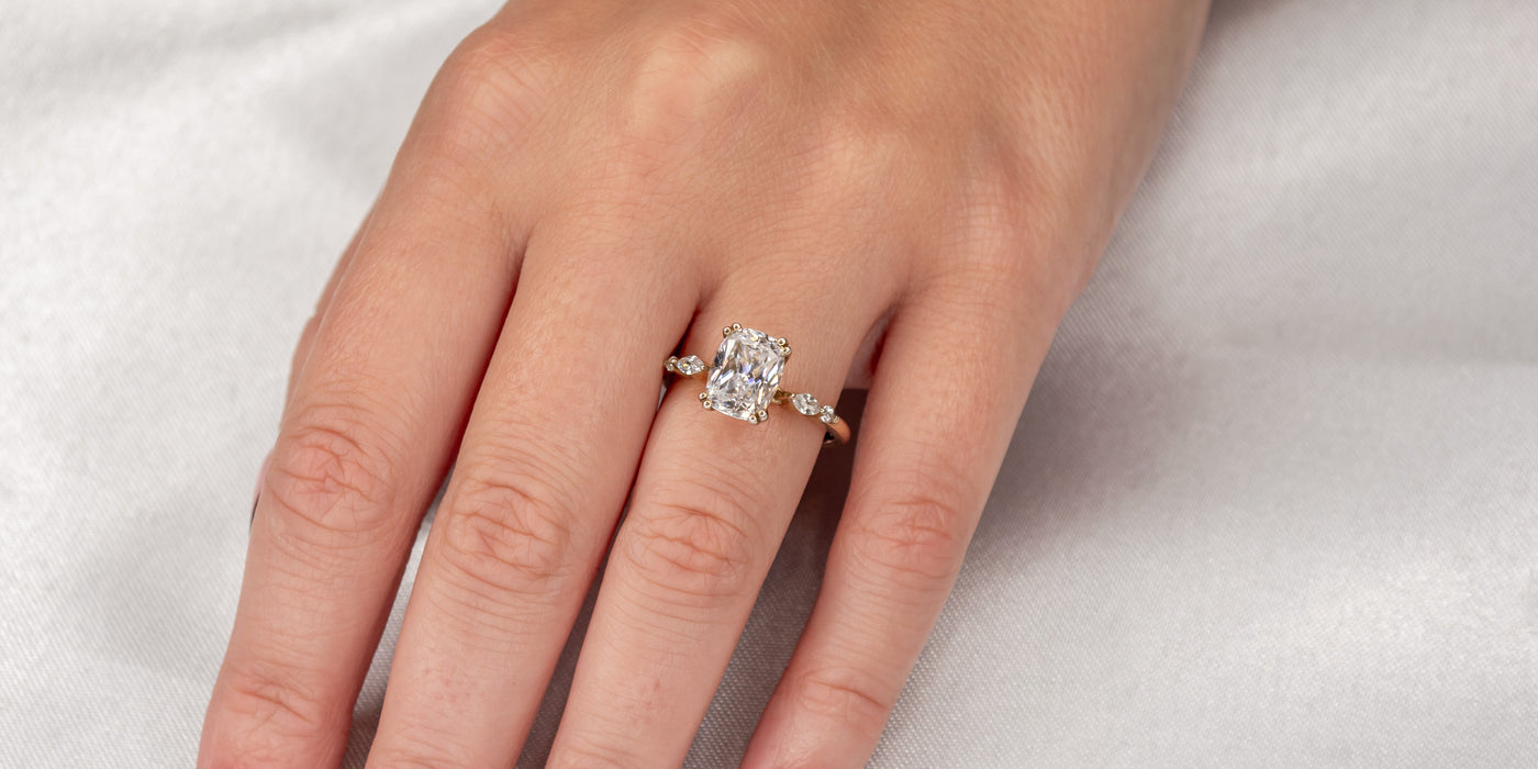 Vintage Style Sage Engagement Ring | Lisa Robin