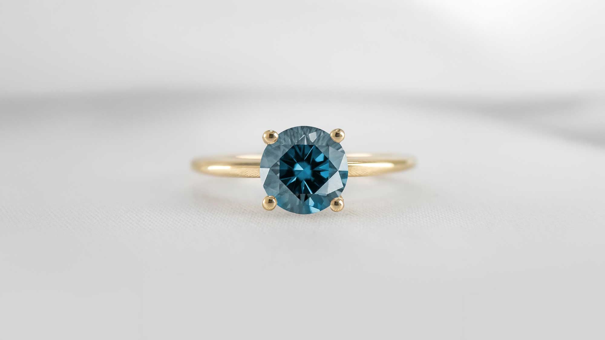 Blue Diamond Engagement Rings
