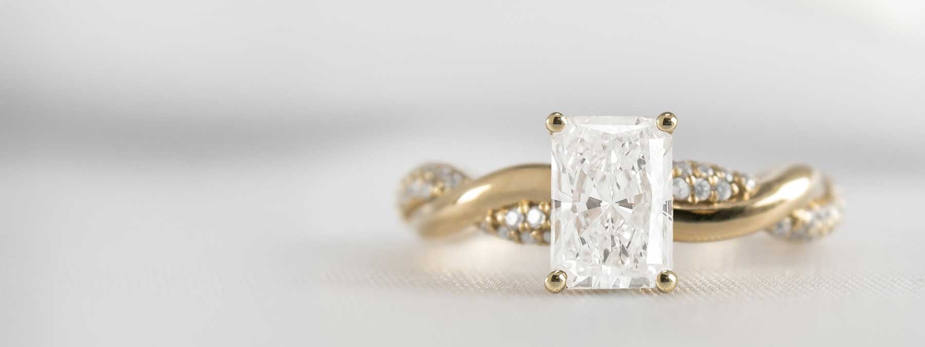 Radiant Diamond Engagement Rings - Lisa Robin