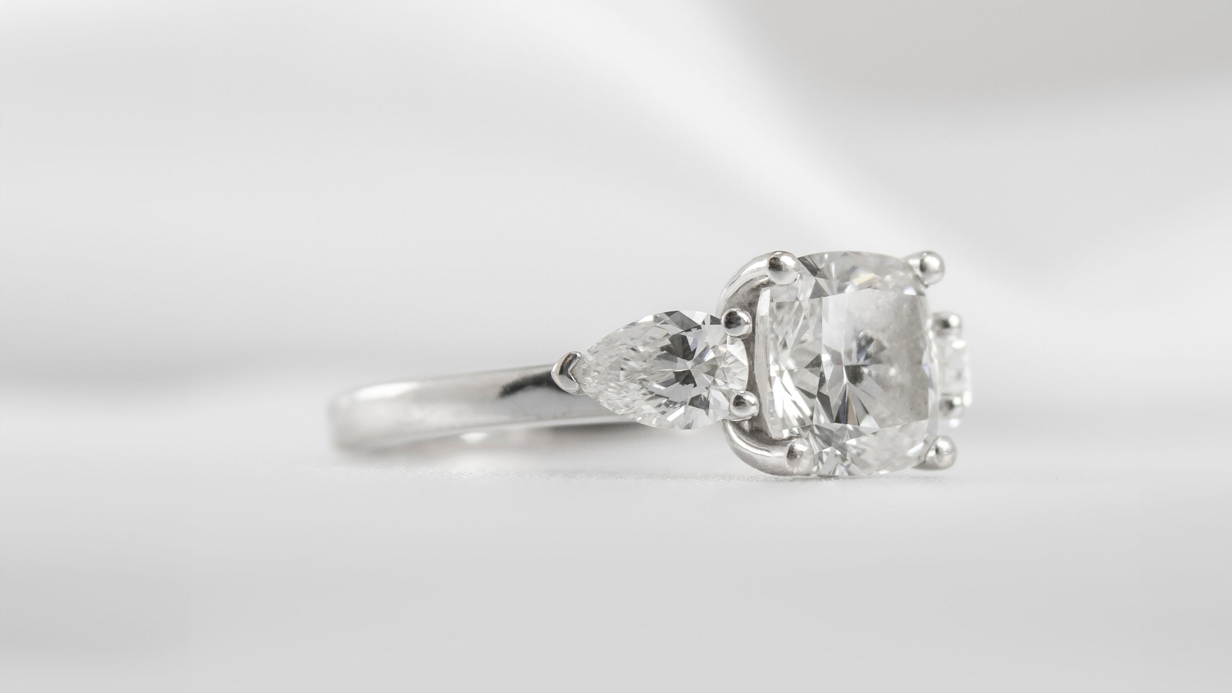 Melayna three stone diamond engagement ring | Lisa Robin|