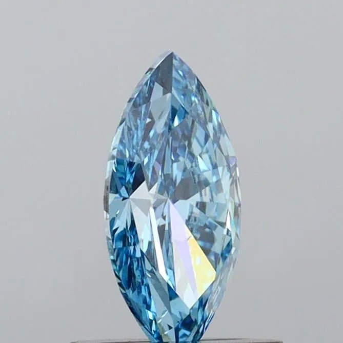 0.63ct Marquise Lab Grown Diamond (Fancy Vivid Blue, Clarity VS2, IGI) - Lisa Robin