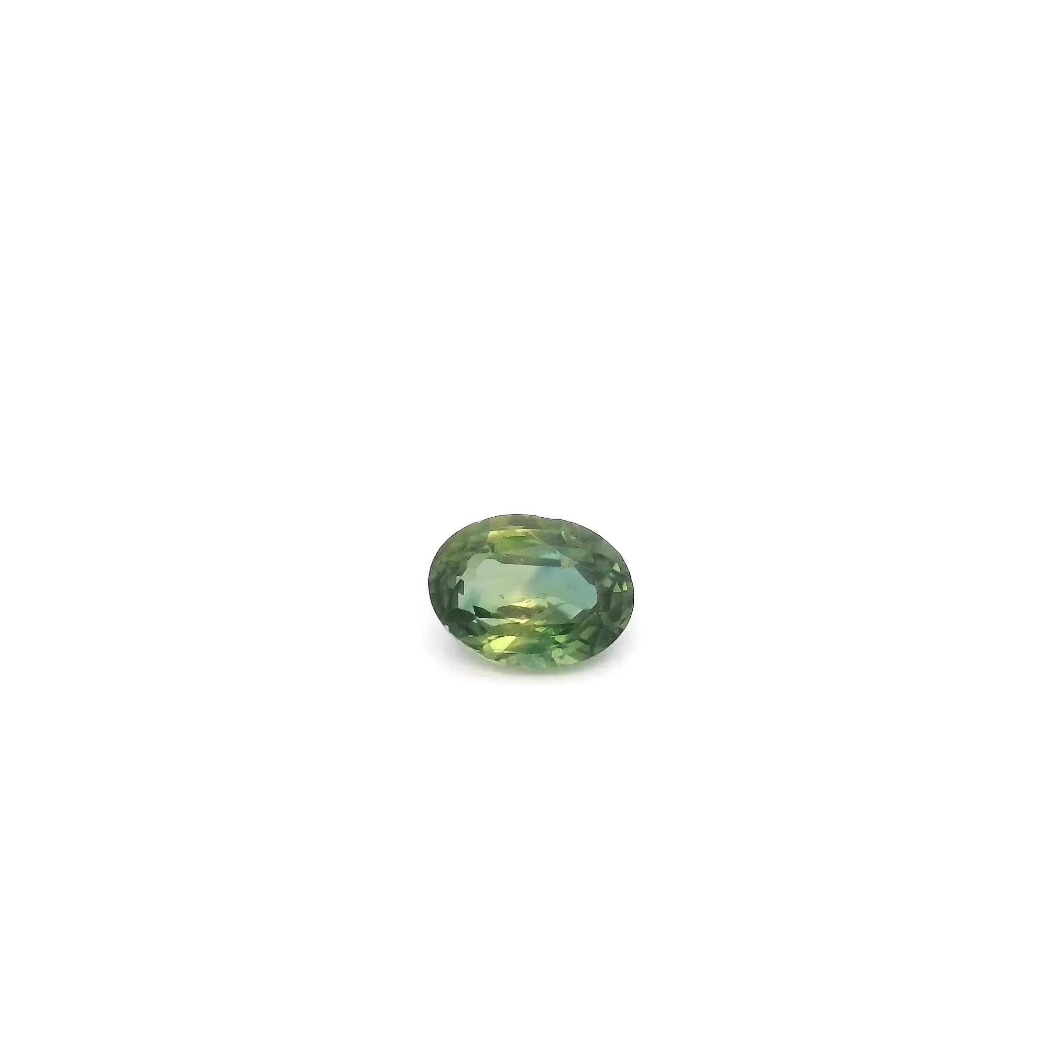 0.41ct Oval Natural Sapphire (Colour Green, Clarity Slightly Included, Cut Faceted)
