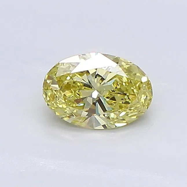 0.50ct Oval Lab Grown Diamond (Colour Fancy Vivid Yellow, Clarity VS1, Uncertified)