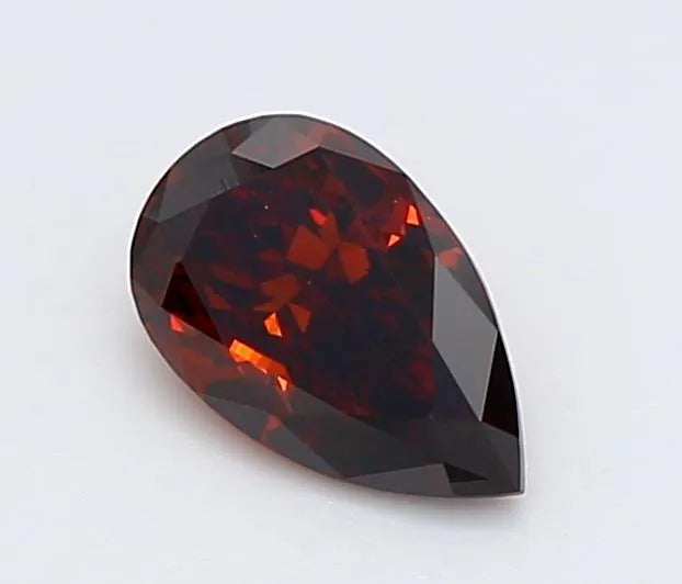 0.50ct Pear Lab Grown Diamond (Colour Fancy Deep Orange, Clarity VS1, IGI Certified)