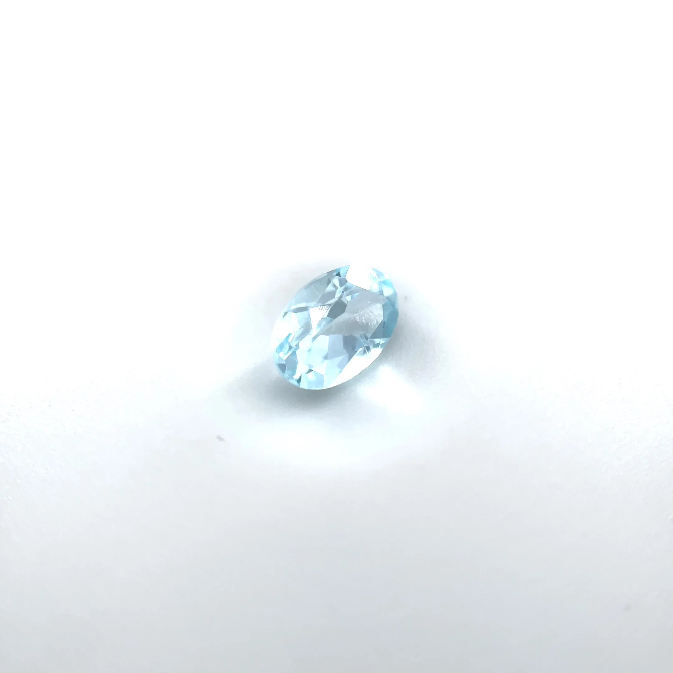 0.54ct Oval Natural Aquamarine (Colour Blue, Clarity Eye Clean, Cut Faceted)
