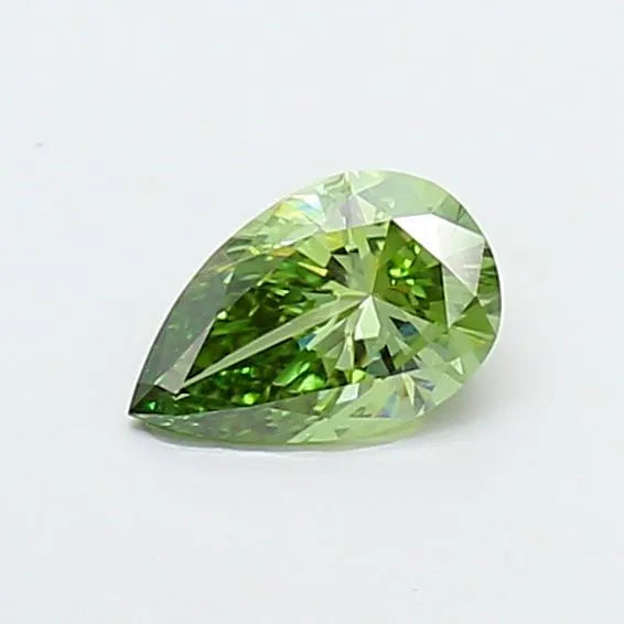 0.72ct Pear Lab Grown Diamond (Colour Fancy Vivid Green, Clarity VS1, Uncertified)