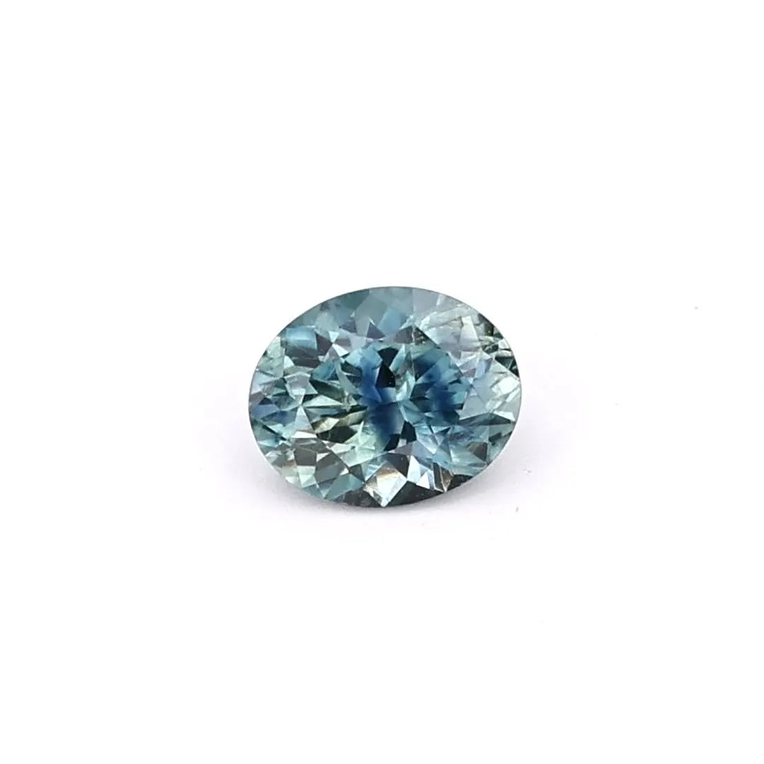 0.99ct Oval Natural Sapphire (Colour Green, Clarity Eye Clean, Cut Faceted)