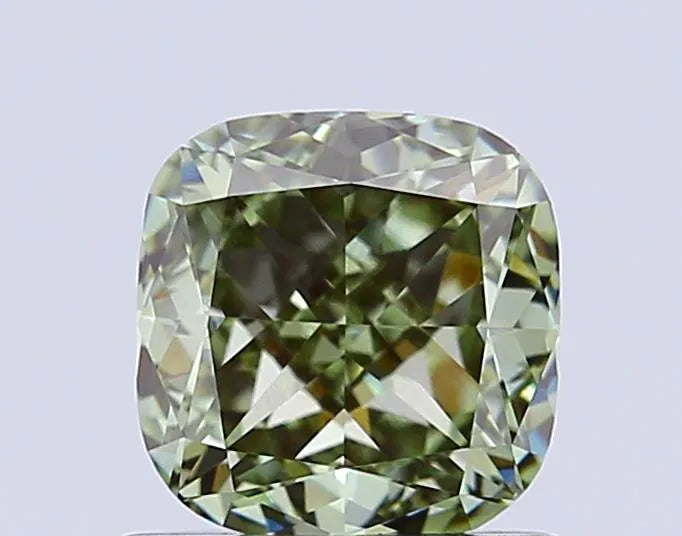 1.01ct Cushion modified Lab Grown Diamond (Colour Fancy Intense Green, Clarity VVS2, IGI Certified)