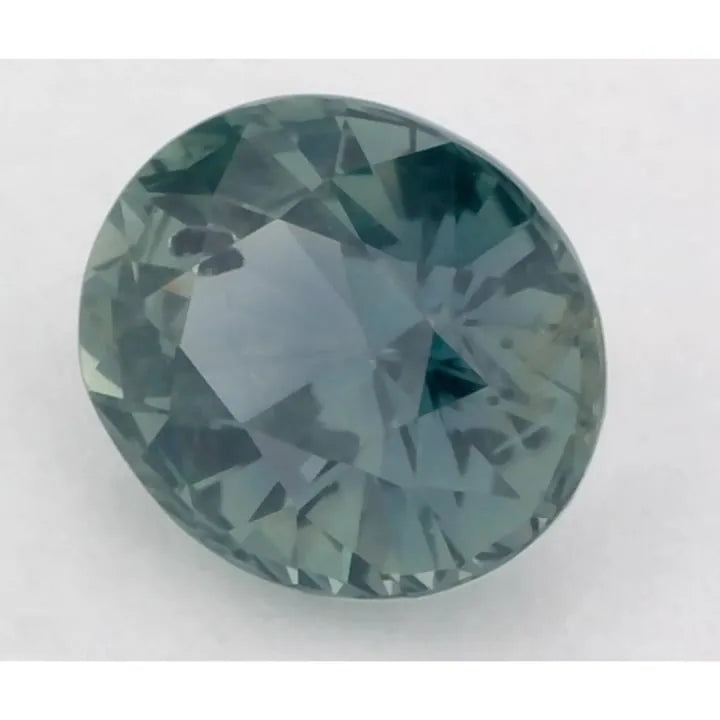 1.06ct Oval Natural Sapphire (Colour Green, Clarity Slightly Included, Cut Faceted)