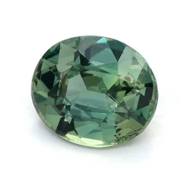 1.07ct Oval Natural Sapphire (Colour Green, Clarity Eye Clean, Cut Faceted)