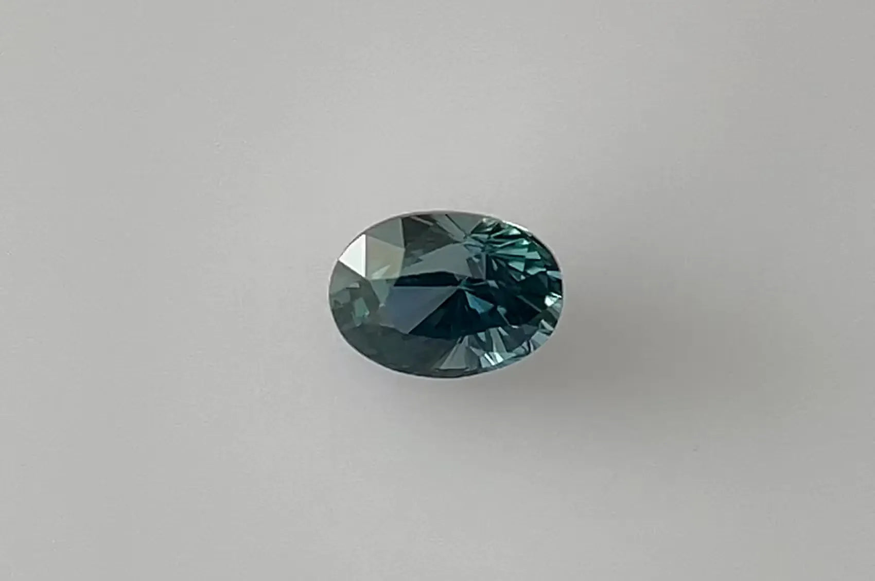 1.09ct Oval Natural Sapphire (Colour Teal, Clarity Eye Clean, Cut Faceted)